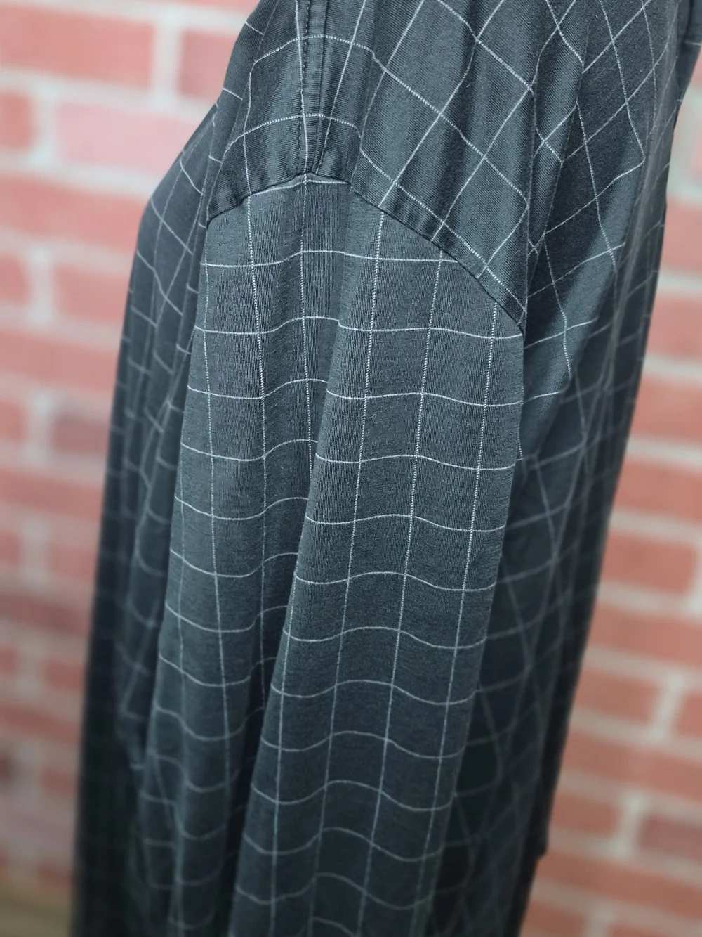 Polo by Ralph Lauren Black Windowpane Long Sleeve Polo